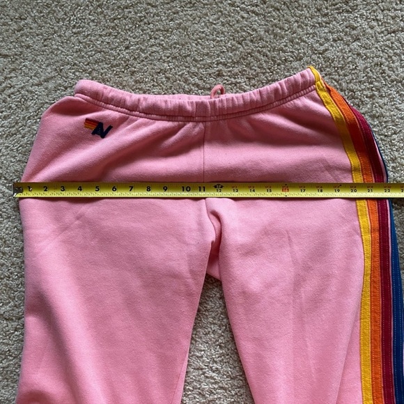 Aviator Nation Pink Five Stripe Sweatpants - Picture 4 of 9
